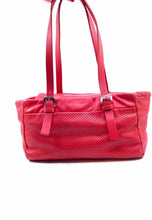 Load image into Gallery viewer, JIL SANDER Red Orange Leather Perforated Handbag
