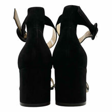 Load image into Gallery viewer, GIANVITO ROSSI Size 10 Black Suede Solid Sandals
