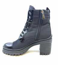 Load image into Gallery viewer, PRADA Size 8.5 Black Nylon Solid Ankle Boot
