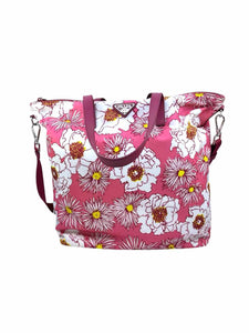 PRADA Pink & White Nylon Handbag