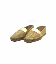 Load image into Gallery viewer, JIMMY CHOO Size 8 Natural CORK Woven Flats
