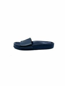YVES SAINT LAURENT Size 6.5 Black Leather Solid Sandals
