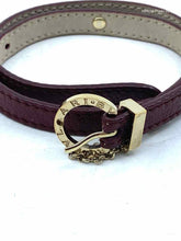 Load image into Gallery viewer, BVLGARI Burgundy Leather Necklace
