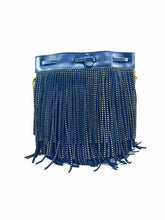 Load image into Gallery viewer, YVES SAINT LAURENT Talitha Black Leather Studs Handbag
