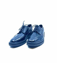 Load image into Gallery viewer, PRADA Size 9.5 Black Leather Solid Oxfords
