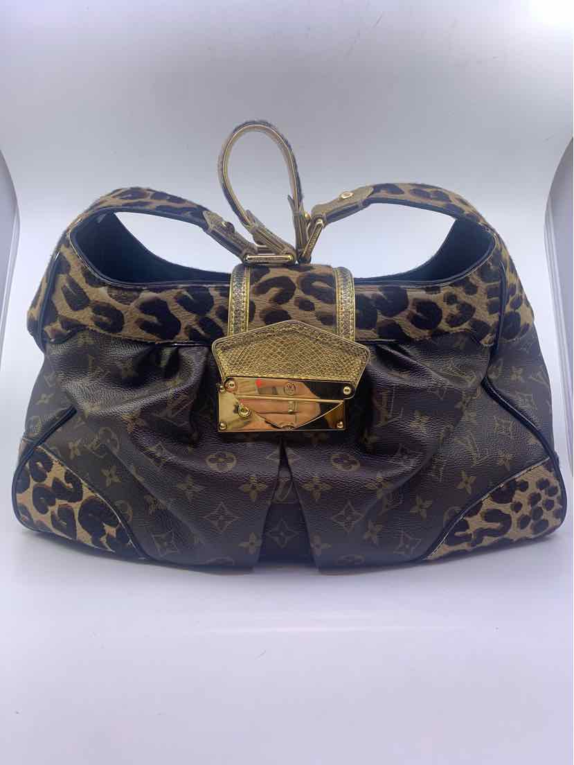 LOUIS VUITTON BROWN & BEIGE Handbag