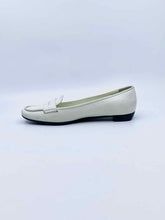Load image into Gallery viewer, PRADA Size 5.5 White Leather Solid Flats
