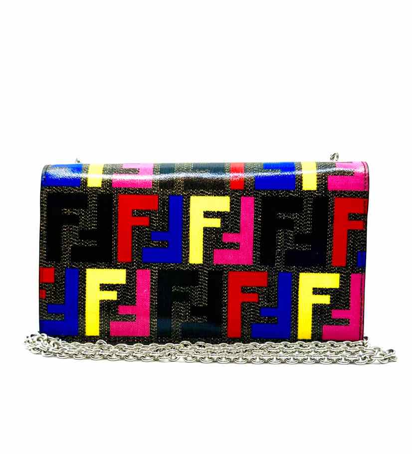 FENDI Multi-Color Zucca wallet on chain