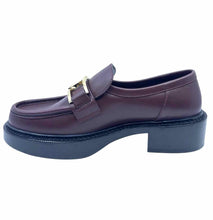 Load image into Gallery viewer, LOUIS VUITTON Burgundy Leather Solid Loafers | 9.5
