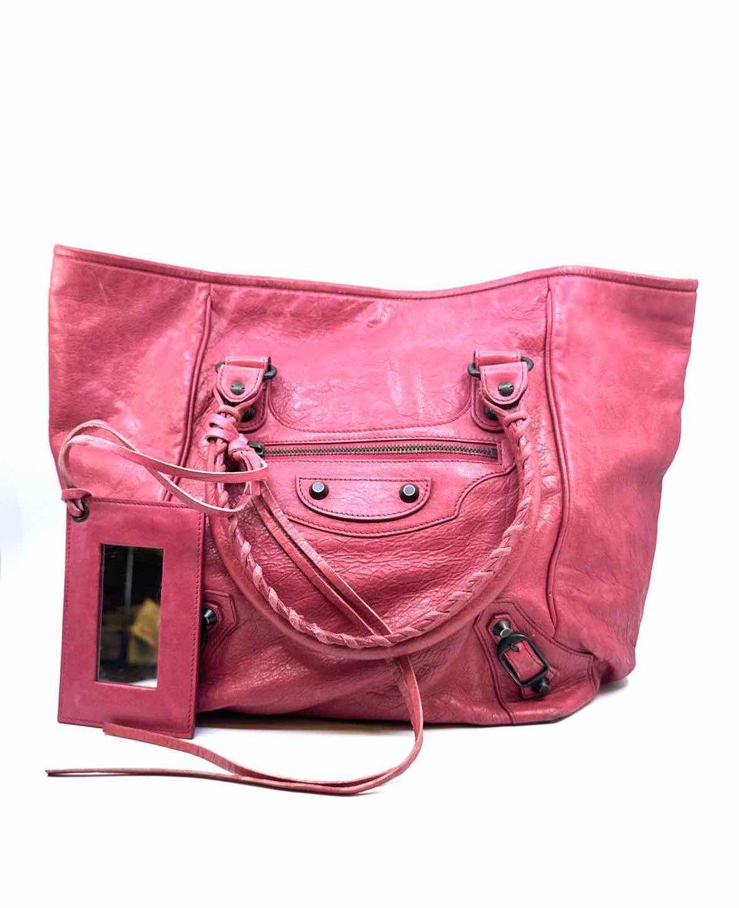 BALENCIAGA Pink Leather Handbag