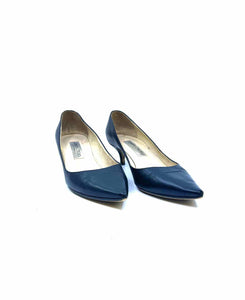 JIMMY CHOO Size 9 Black Leather Pumps