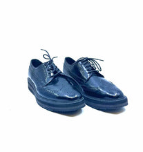 Load image into Gallery viewer, PRADA Size 9.5 Black Leather Solid Oxfords
