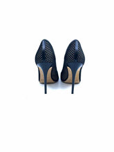 Load image into Gallery viewer, JIMMY CHOO Size 7.5 Black Mesh Solid Pumps
