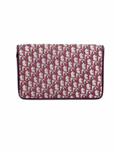 Load image into Gallery viewer, CHRISTIAN DIOR Maroon Canvas Monogram Clutch
