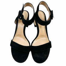 Load image into Gallery viewer, GIANVITO ROSSI Size 10 Black Suede Solid Sandals
