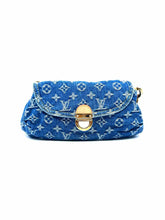 Load image into Gallery viewer, LOUIS VUITTON Blue Denim Monogram Handbag
