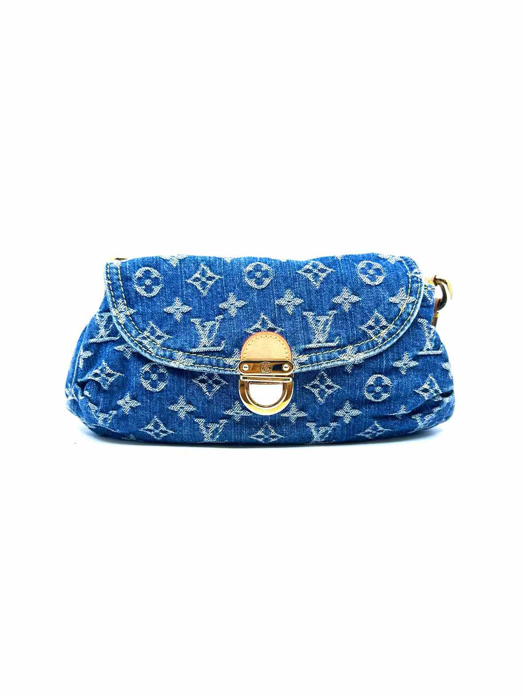 LOUIS VUITTON Blue Denim Monogram Handbag