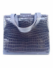 Load image into Gallery viewer, FERRAGAMO Brown Crocodile Handbag
