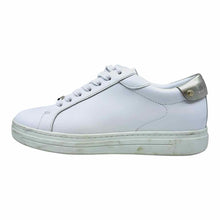 Load image into Gallery viewer, JIMMY CHOO Size 7.5 White Leather Solid Sneakers
