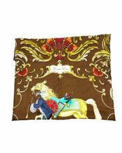 Load image into Gallery viewer, HERMES Brown Square Scarf
