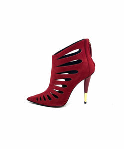 GIUSEPPE ZANOTTI Size 9.5 Red Suede Ankle Boot