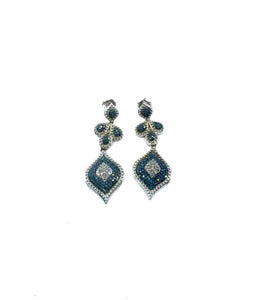 Blue Pierced Earrings