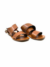 Load image into Gallery viewer, CELINE Size 6 Camel Leather Solid Sandals
