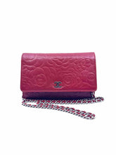 Load image into Gallery viewer, CHANEL Red Leather Embossed Handbag
