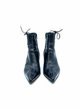 Load image into Gallery viewer, CHANEL Size 6.5 Black Leather Ankle Boot
