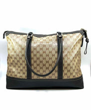 Load image into Gallery viewer, GUCCI Brown Coated canvas Monogram Handbag

