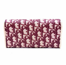 Load image into Gallery viewer, DIOR Burgundy Canvas, Leather Monogram Wallet
