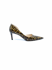 PRADA Size 9 Brown, Camel Patent Leather Solid Pumps