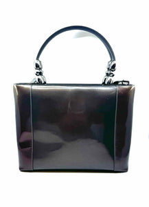 CHRISTIAN DIOR Brown Patent Leather Handbag
