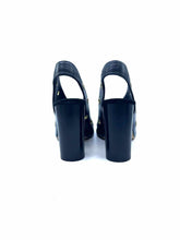 Load image into Gallery viewer, ISABEL MARANT Size 10 Black Leather Eyelet Sling back
