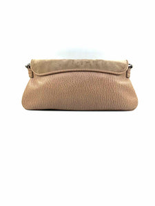TODS Beige Suede Leather Solid Handbag