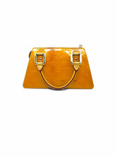 Load image into Gallery viewer, LOUIS VUITTON Forsyth Yellow Orange Patent Leather Monogram Vernis Handbag
