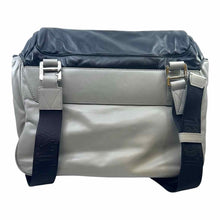 Load image into Gallery viewer, BALLY Black, grey Leather Color Block Backpack
