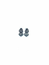 Load image into Gallery viewer, OSCAR DE LA RENTA Black Pierced Earrings
