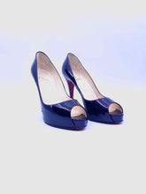 Load image into Gallery viewer, CHRISTIAN LOUBOUTIN Size 10 Plum Patent Leather Pumps
