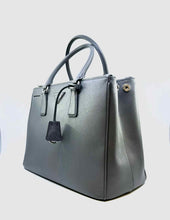 Load image into Gallery viewer, PRADA Galleria Grey Leather Solid Handbag
