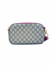Load image into Gallery viewer, GUCCI Supreme Brown, Red Coated canvas Monogram Handbag
