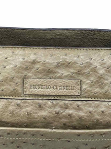 BRUNELLO CUCINELLI Taupe Leather Handbag