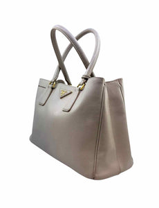 PRADA Ivory Leather Handbag