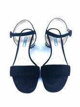 Load image into Gallery viewer, PRADA Size 9 Black Suede Sandals

