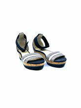 Load image into Gallery viewer, JIMMY CHOO Size 7 Grey &amp; White Snakeskin Sandals
