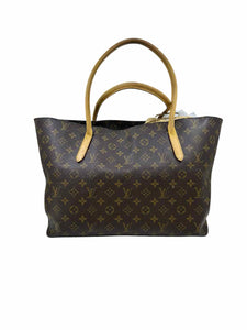 LOUIS VUITTON BROWN & BEIGE Coated canvas Handbag