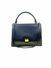 Load image into Gallery viewer, CELINE Black &amp; Grey Wool Leather Handbag
