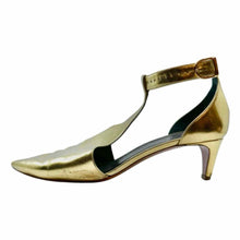 Load image into Gallery viewer, CELINE Leather Metallic Pumps | 8.5
