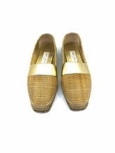 Load image into Gallery viewer, JIMMY CHOO Size 8 Natural CORK Woven Flats
