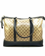 Load image into Gallery viewer, GUCCI Brown Coated canvas Monogram Handbag
